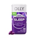 OLLYの超強さの睡眠のSoftgels、10mgのMelatonin、L-Theanine、Chamomile、マグネシウム、レモン バルムは、深い残りの睡眠、夜間睡眠援助、非習慣形成を- 60の計算支えます