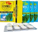LyvWel Energy Gum | 80mgカフェイン + 50mg タウリン / 宝石用 | すべての自然 | 砂糖フリーのプレワークアウトブースト: 滞在するあなたのエッセンシャルエネルギーサプリメント Awake (Spearmint、3パック)