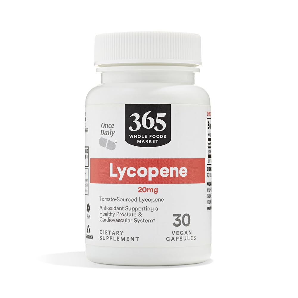 全食糧市場、Lycopene 20のmg、30の計算による365