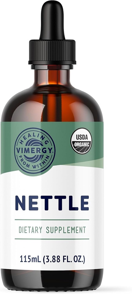 Vimergy Nettle – 健康な細胞応答のためのスーパーフード* – 骨の健康を促進* – USDA認定オーガニック, ビーガン, グルテンフリー – 115 mL (57 サービング)