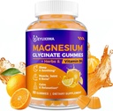 Magnesium Glycinate Gummies 2000mg, Magnesium Gummies for Adults with Magnesium L-Threonate, Ashwagandha & B6 for Muscle & Bone, Magnesium L-Threonate Gummies for Relaxation & Energy, Vegan - 60 Count