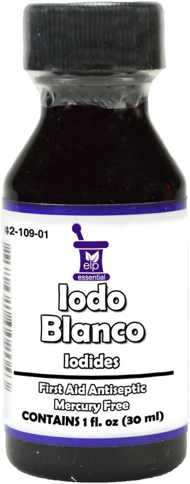 ヨウ素のチンキは無色の白の明確なイオドYODO Blancoの医者E 1のOZを脱色しました