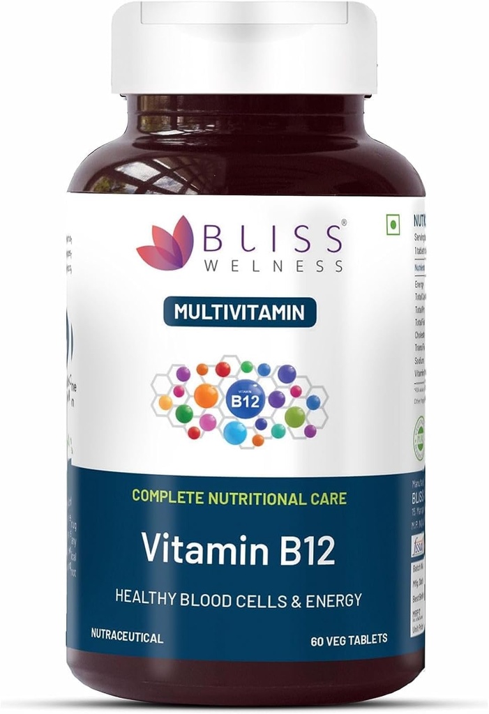 ビタミンB12 100% RDA、Cynocobalamine、ブーストのエネルギー レベル人の及び女性のための健康な神経系機能補足 - 60のベジタリアンのタブレット