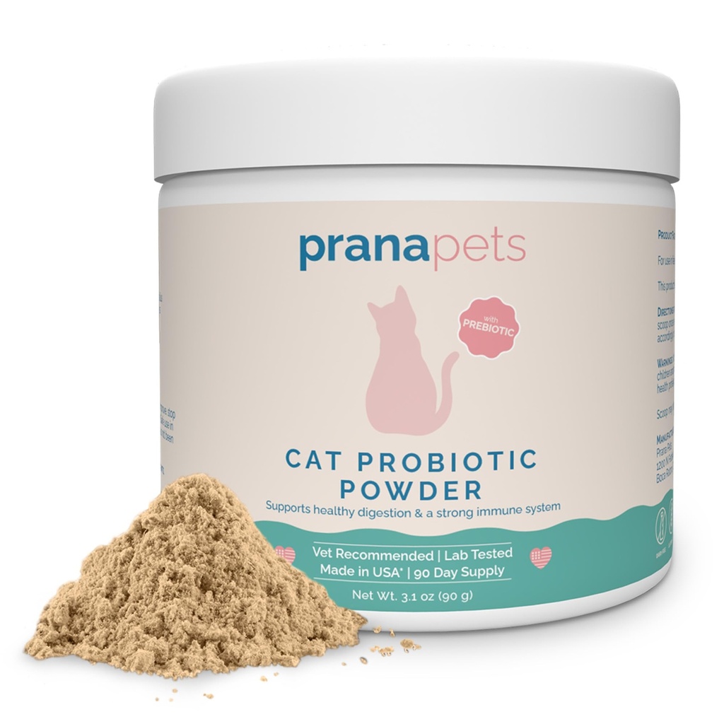PranaPetsの猫のプロバイオティックの粉 猫のための消化器援助および免疫サポート