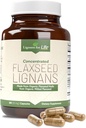犬と人のためのライフ・フラクシード・リガンガンズ + SDG - Omega 3脂肪酸、高い繊維の酸化防止剤 - 犬、15mg、180の亜麻仁カプセル、1パックのための光沢があるコート、消化及び中心の健康を改善して下さい