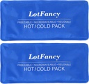 傷害のための LotFancy のアイス パック、2 のパック FSA HSA の適性、治療のための再使用可能な熱い冷たいパック、最初の援助のための冷却するか、または熱するパッド、背部肩の首の頭部のフィートの痛みの救助、11 x 5 インチ