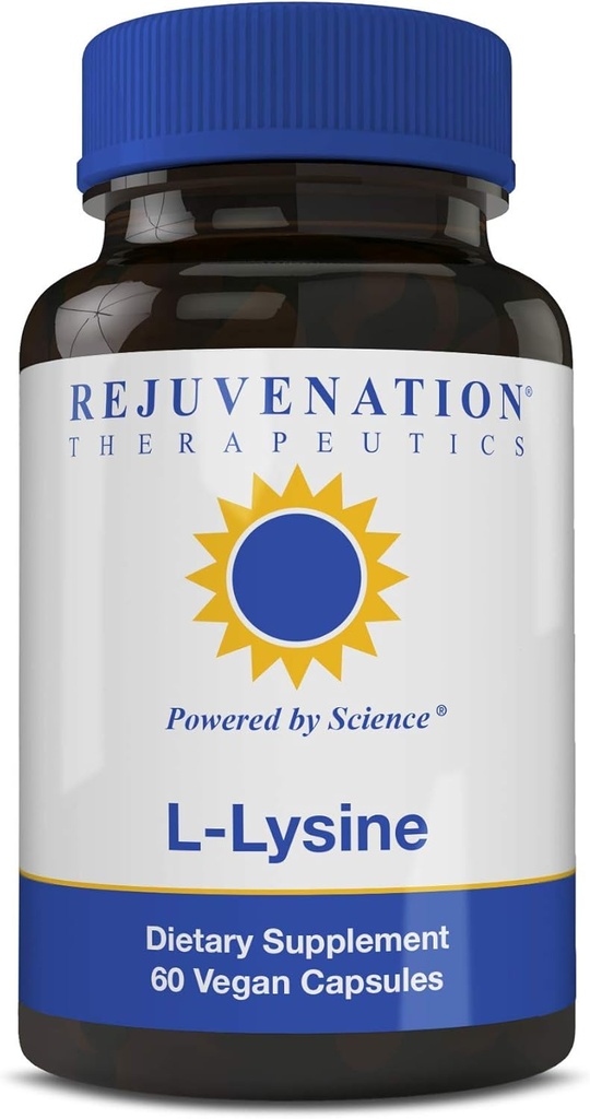 若返り治療薬 - L-リジン、ヘルシースキンをサポート(60ビーガンカプセル、500mg)
