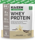 Whey Protein | Vanilla | 24g Protein | Grass fed | No Artificial Ingredients | 5 Ingredients | Satisfy Hunger | See the Test Results | No Added Sugar | Gluten Free | Non GMO | 1.5lb | 21 servings