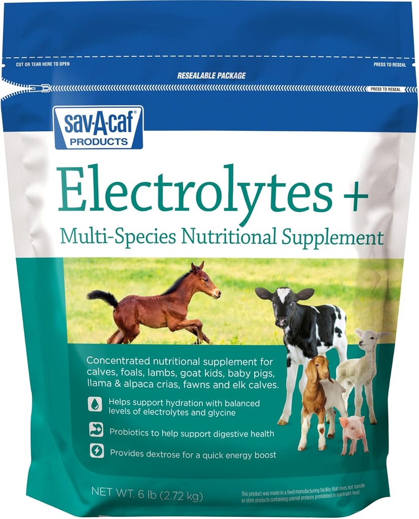 Sav-a-Caf Electrolytes PlusTM サプリメント | 6 ポンド(6 LB) バッグ