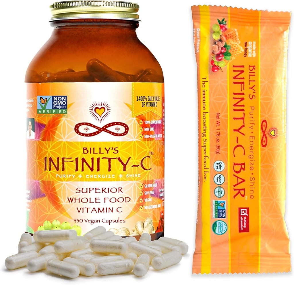 バンドル、1本のびんのビタミンCのカプセル(30のサービング)、1箱のVIT Cの軽食棒(12のパック)