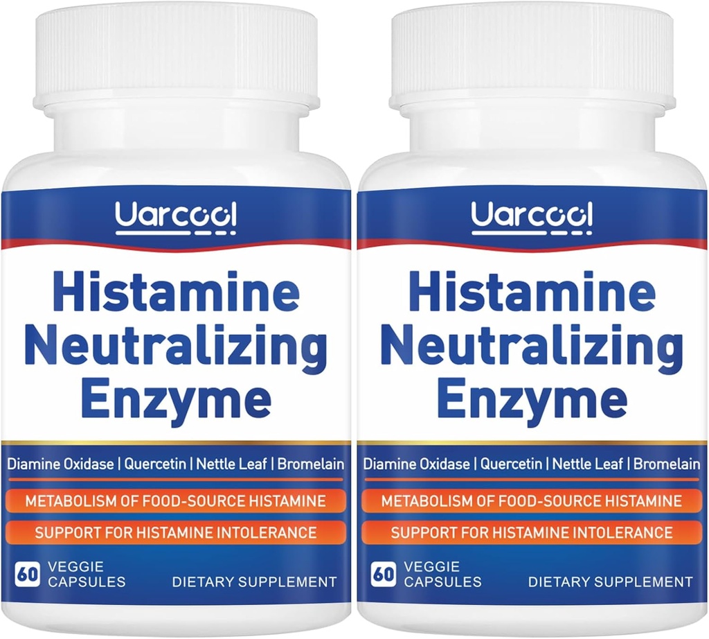 DAO酵素サプリメントヒスタミンダイアミンオキシダーゼスムース消化のためのサプリメント - 米国製 - 60Softgels(2ボトル)