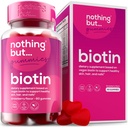 毛の成長5100 mcgのためのBiotinのグミー - 男性のための毛、皮および釘のビタミン- Folicの酸、ビタミンA、C、E及びDおよびより速い毛および釘の成長のための余分強さ、60のグミ
