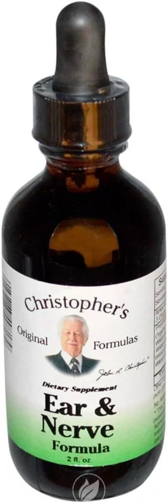 ChristopherのオリジナルフォーミュライヤーとNerve Extract、Nervous System Support、2 fl oz - 2 のパック