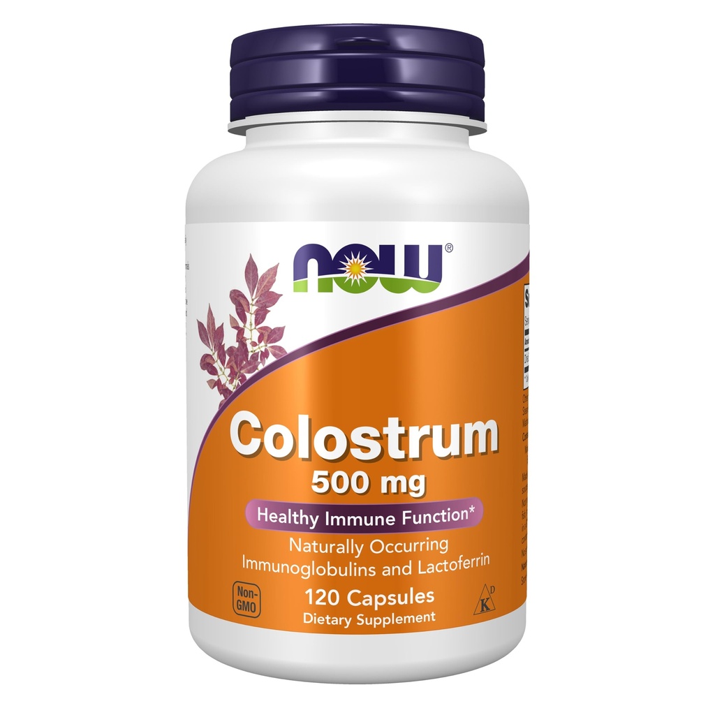 NOWの食糧は、Colostrum 500のmg、自然に発生するImmoglobulinsおよびLactoferrin、120のベジのカプセルを補います