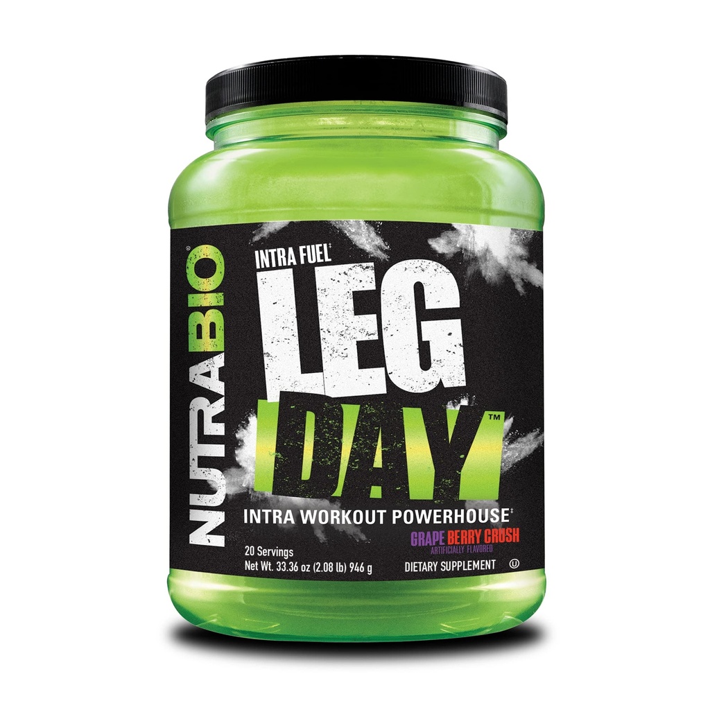 NutraBioの足日イントラワークアウトパウダー - クラスターデキストリン&電解液を備えた高度な炭水化物サプリメント - EAAs / BCAAsの炭水化物パウダー - パフォーマンスのためのCyclic Dextrin - グレープベリー、20のサービング
