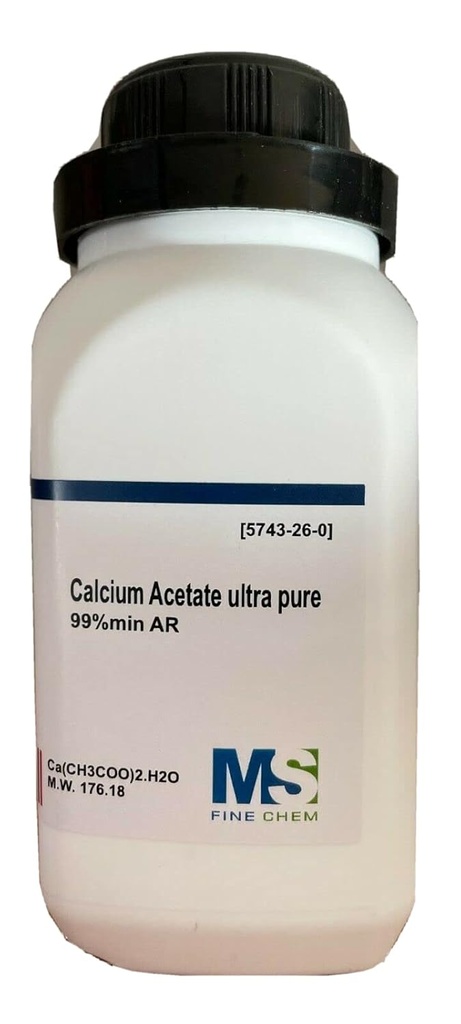 カルシウム アセテート、超純粋、99% min。100グラム