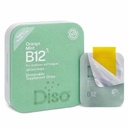 DISO - ビタミンB12 - 急速解経口ストリップ、疲労と疲労のために、オレンジミント風味、ビーガン、砂糖無料、最大吸収、グルテンフリー、個別にラップ、30分解性ストリップ