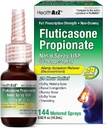 HealthA2Z® Fluticasone のプロピオン酸塩の鼻のスプレー | スプレーごとの 50 mcg | 24 時間アレルギー救助 | 144 スプレー | 0.62 fl oz. (18.2mL) (0.62 fl oz. (パッケージ1))