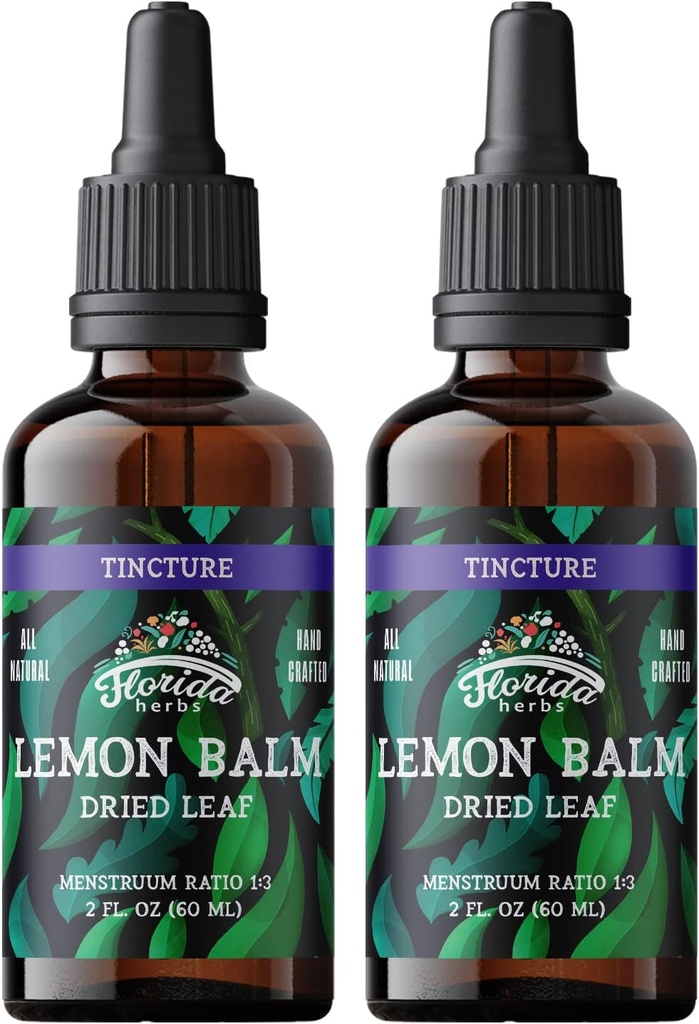 Lemon Balm Tincture - Organic Lemons Drops - Lemon Balm Extract - Made in USA - Organic 4 Fl Oz