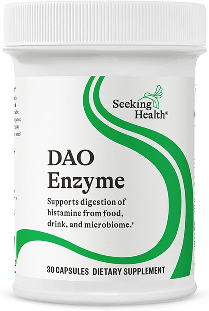 健康を見る DAO 酵素 - 元ヒスタミン ダイジェスト、Histamine 食品耐性のための DAO 酵素サプリメント、消化器の健康をサポート, アップセット 胃, ベジタリアン (30 カプセル)*
