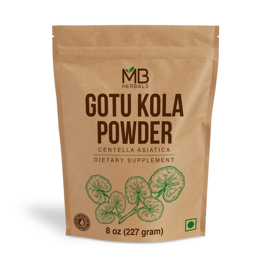 MBの草のGotu Kolaの粉8のoz (0.5のlb/227グラム)   Centellaのasiatica