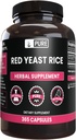 PURE ORIGINAL INGREDIENTS Red Yeast Rice (365 Capsules) No Magnesium Or Rice Fillers, Always Pure, Lab Verified