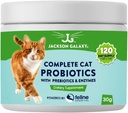 Complete Cat Probiotics with Prebiotics & Enzymes by Jackson Galaxy - Digestion Support, Immune Support Dietary Supplement - Made in The USA