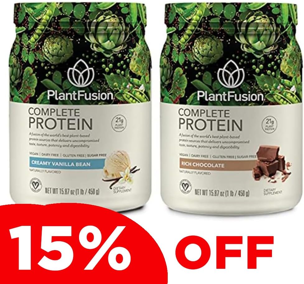 PlantFusion の完全な植物は、エンドウ豆蛋白質の粉の束、非 GMO、完全菜食主義者、酪農場は放します、グルテンフリー、アレルギーは放します w/消化酵素、栄養補助食品、バニラ豆、チョコレート 1 ポンド
