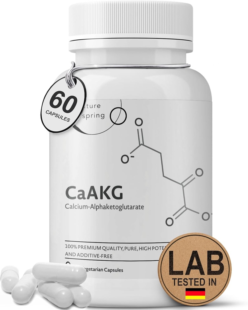 CaAKGの補足(アルファKetoglutarate)(2カプセルのサービング、60カプセルごとの1,000のmg)。 セルラーエネルギーをサポート
