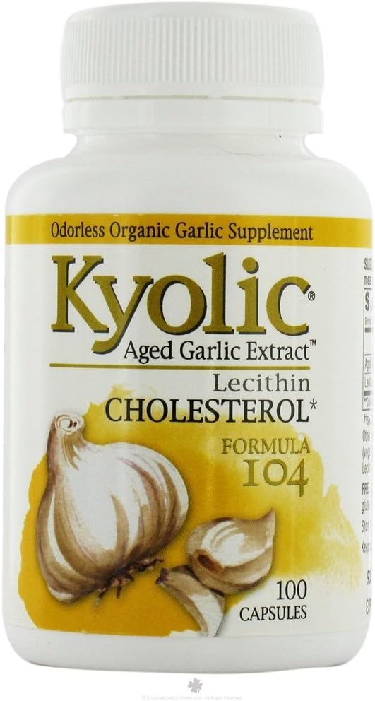 Kyolic Formula 104 Aged Garlic Extract with Lecithin Capsule - 100 per pack -- 3