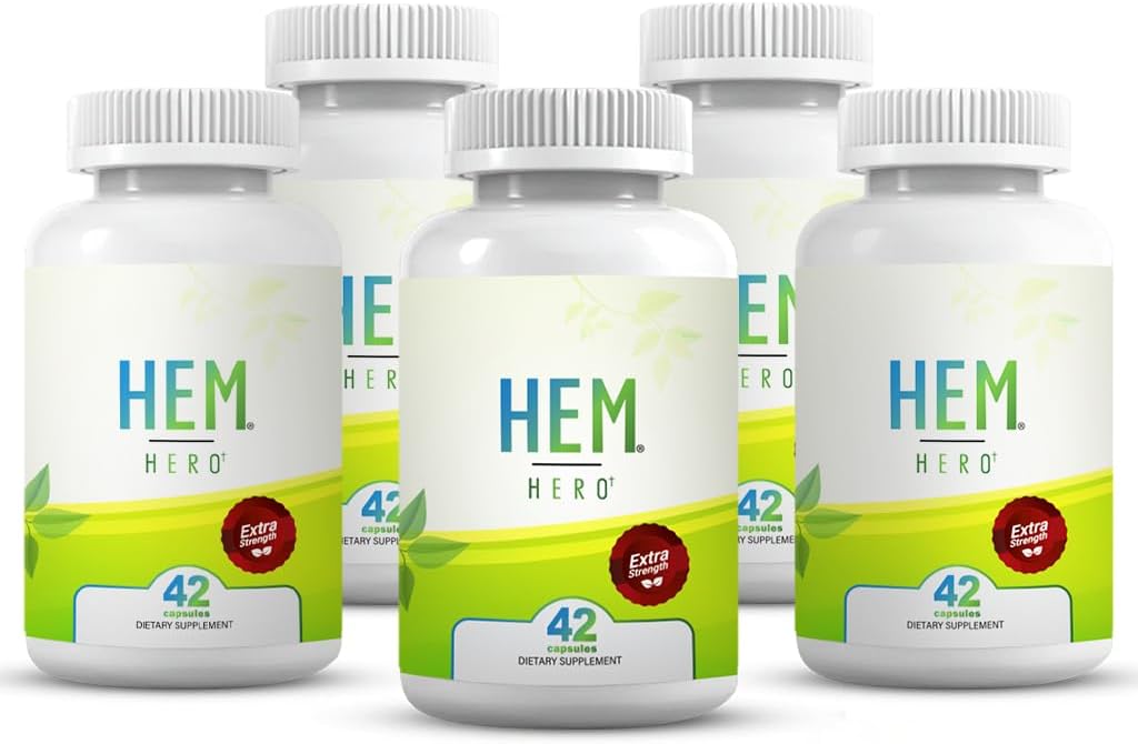 Hem Hero® の余分強さの痔の処置-膨張、Soothe のかゆみ及び刺激- - 42 のカプセル- (5-パック)を削減して下さい