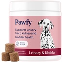 Pawfy 犬 UTI サプリメント | 泌尿器トラクト & 膀胱の健康のためのクランベリー & D マンノーズ | シニア ドッグに最適 | 尿路感染症制御 | 犬のビタミンとサプリメント - 30 咀嚼