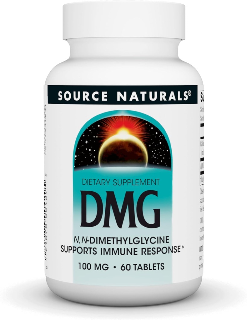 ソースナチュラル DMG 100 mg 免疫反応をサポートする栄養補助食品 - 60 錠