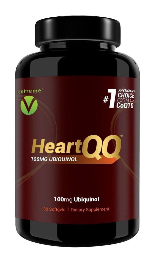 HeartQQの高吸収のUbiquinol (QH)、活動的なCoQ10 300%のより大きい吸収、CoQ10の1つの推薦された形態。Ubiquinol (Vegetarian Softgels)の100mg
