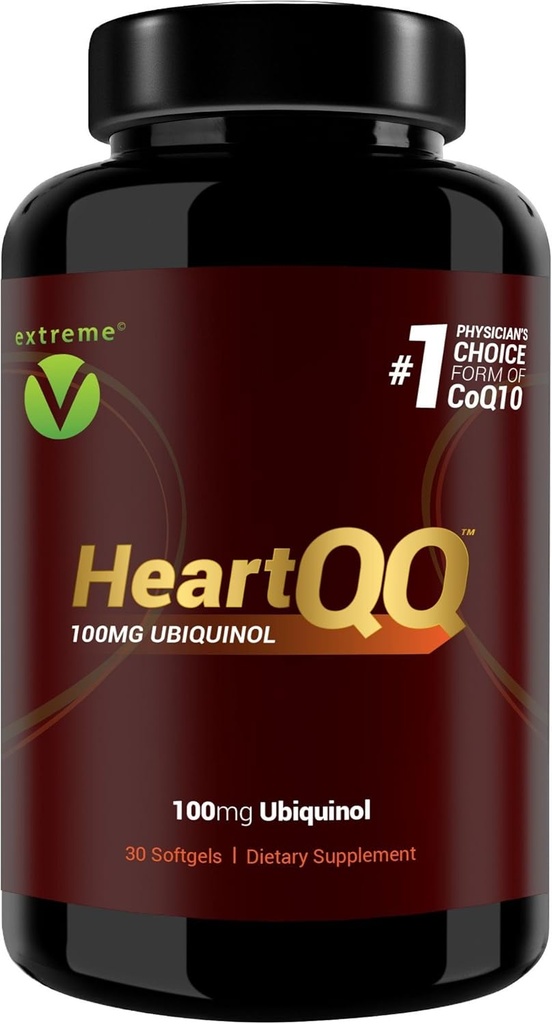 HeartQQの高吸収のUbiquinol (QH)、活動的なCoQ10 300%のより大きい吸収、CoQ10の1つの推薦された形態。Ubiquinol (Vegetarian Softgels)の100mg