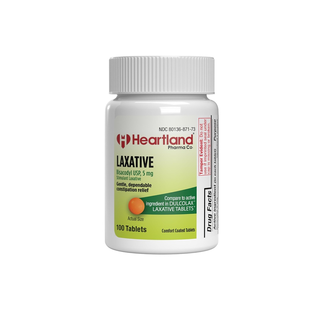 Bisacodyl 5mg | EC一晩リリーフ乳剤錠 | 便秘救済錠 | 消化液錠 | アメリカ製造 | 100 カウント
