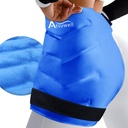Atsuwell XLのヒップのアイスパックの覆い、ヒップ・ケアのためのゲルの冷たいパック、ヒップの取り替えのための再使用可能なアイスパック、柔らかいプラシ天はヒップ、膝、背部、青のための風邪の圧縮を並べました
