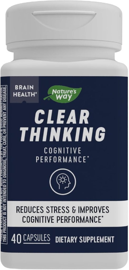 認知能力をクリアする自然の道*、アシュワガンダ、ストレスを軽減し、認知能力をサポート*、40カプセル