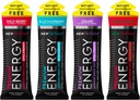 NewTrition® の余分強さエネルギー ショット、ビタミン B 及びアミノ酸、砂糖なしのビタミン エネルギー ショット、ゼロ カロリーの焦点及びスタミナ ブースター、1.7 の fl の oz (パッケージの 4 の 4 つの味-混合される-1)