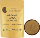CARMEL ORGANICS Organic Amla/Amlaki (Emblica officinalis) フルーツパウダー 16 Oz または 1 Lb (パッケージ 1) | USDA 認定オーガニック. 非GMO&グルテンフリー | 無添加防腐剤