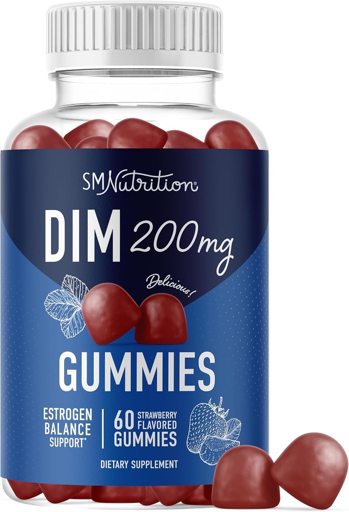 DIM グミー | 200mg | ホルモンバランス グミイズ(PMS)・更年期・ホルモンアニー(Menopause)・その他 | エストロゲンバランス・デトックス(女性・男性向け) | 抗酸化対応50mgビートルート | グルテンフリー対応60ct