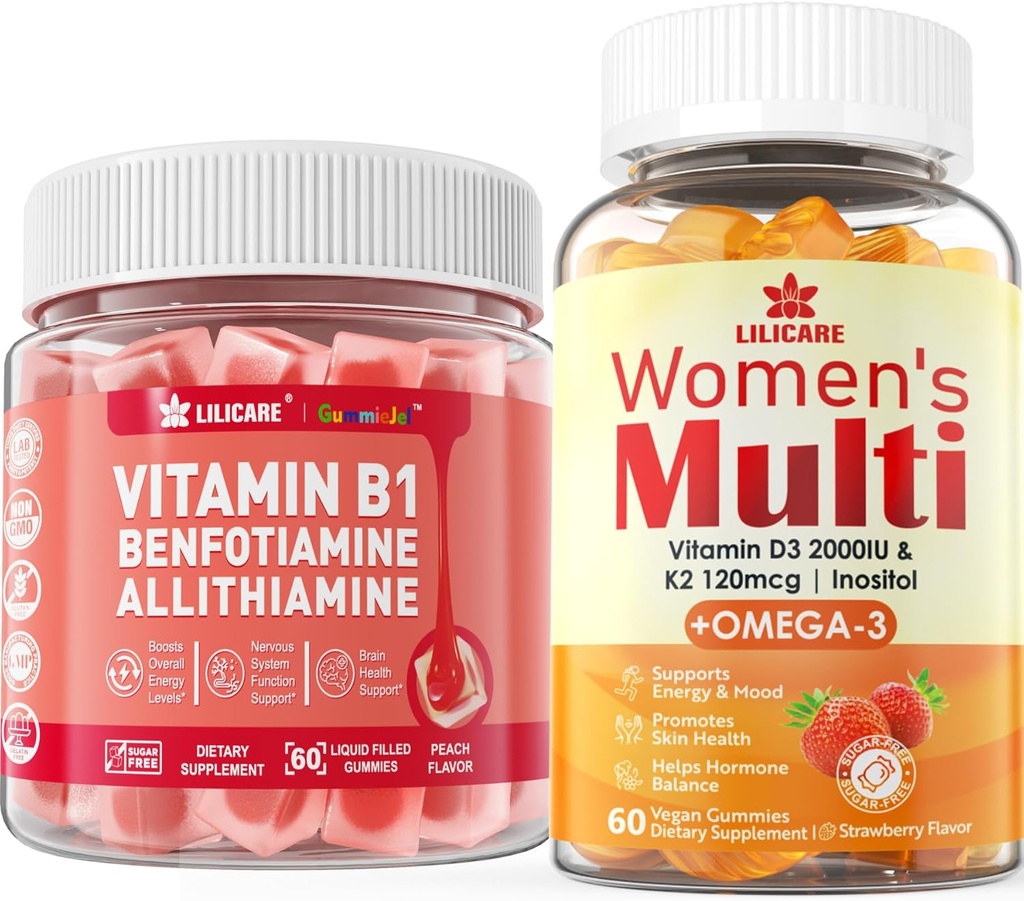 Womens Multivitamin Gummies+Vitamin B1 Gummies