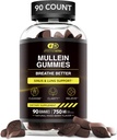 EFFECTIVE NUTRA 9in1 Mullein Gummies | LungとSinusは、クレンジング、クラリティ、リリーフのサポート | ビーガン、グルテンフリー、非GMOサプリメント | ナチュラルベリー風味、45日の供給、米国製(90ct)
