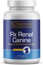 犬のためのRxビタミンRx Renal Canine Kidneyサポート - ミルクアザミエキス、緑茶、および犬のためのコルディセプカプセル - 犬の腎臓サポートサプリメント - 120カラット