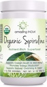 Amazing India Organic Spirulina Powder (Non-GMO) 16 oz (454 gm) - Supports Cell Regeneration, Immune Health, Detoxification & Overall Health*