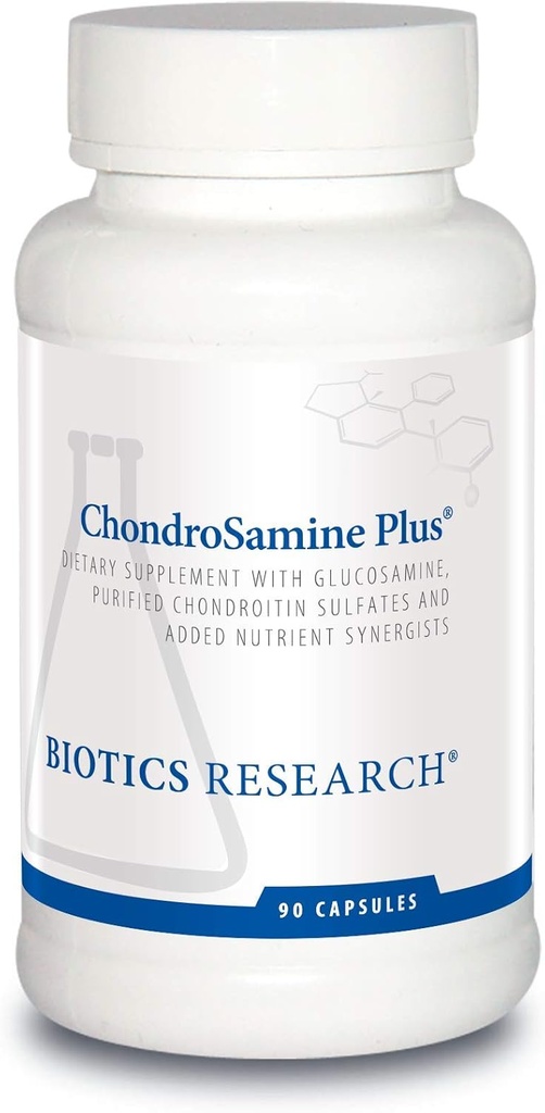 Biotics Research ChondroSamine Plus Glucosamine Plus Chondroitin, MSM, Vitamins and Minerals, Joint & Connective Tissue Support, Healthy and Ease of Movement. 90 Capsules