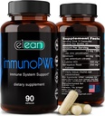 ELEAN Immuno PWR-は、亜鉛、セレン、アミノ酸リジン、コラーゲンシンチシス、甲状腺の健康、ミネラルサポート、エネルギーおよび免疫の健康90のベジーカプセルのためのアストラガルスルートエキスで濃縮しました。