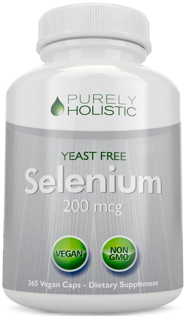 Selenium 200mcg - 365ビーガンカプセルは、錠剤ではない - 改善された吸収のためのピュア&イースト無料L-セレノメチオニン - 甲状腺、心臓、免疫システムサポート - 抗酸化トレースミネラル - 米国製