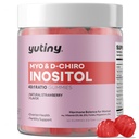 Myo-Inositol & D-Chiro Inositol Gummies, ビタミンB6 B12 & 女性用 Folate, ビーガン, 砂糖フリー, イチゴ味, 60 カウント