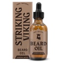 男性のためのStriking Viking Sandalwood Beardオイル - 2 Fl Oz、Sandalwood Scent - Argan、Jojoba、アーモンド&ティーツリーと自然水和&軟化ベアードケア - 非Greasy、高速吸収フォーミュラ